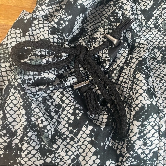 RD Style Snakeskin Print Long Rain Jacket Size Large - Picture 5 of 12